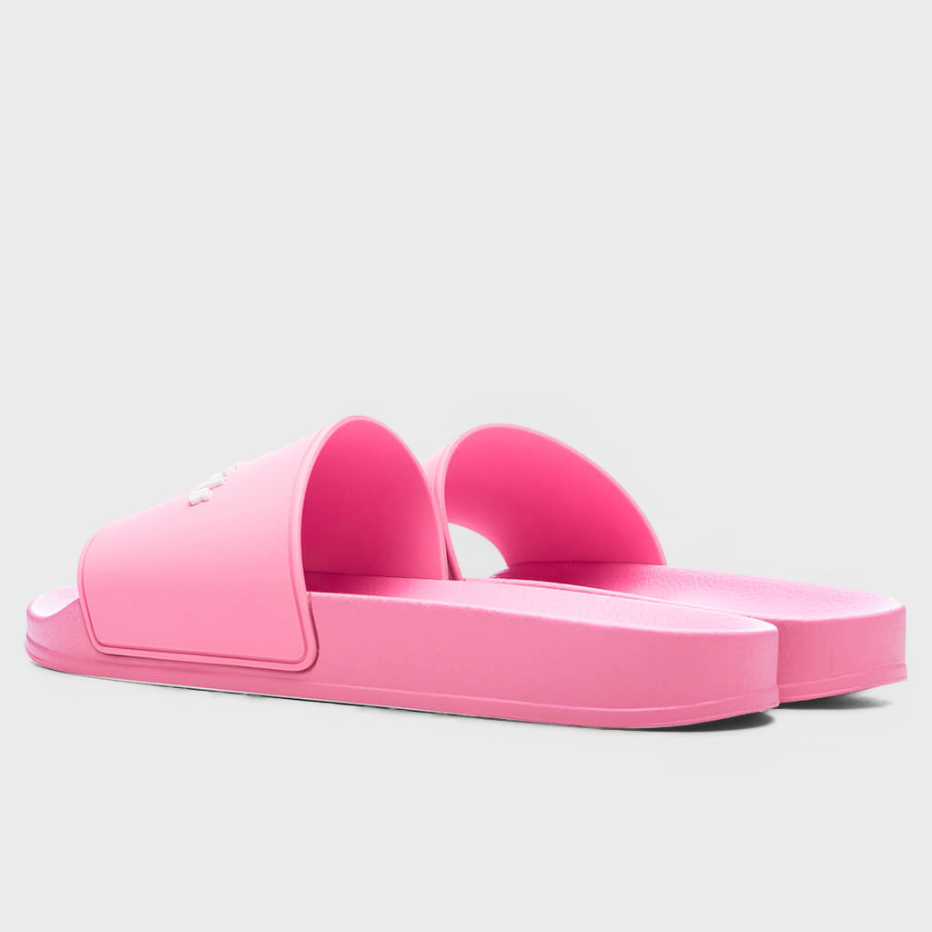 Classic Logo Pool Slider - Fuchsia Fluorescent
