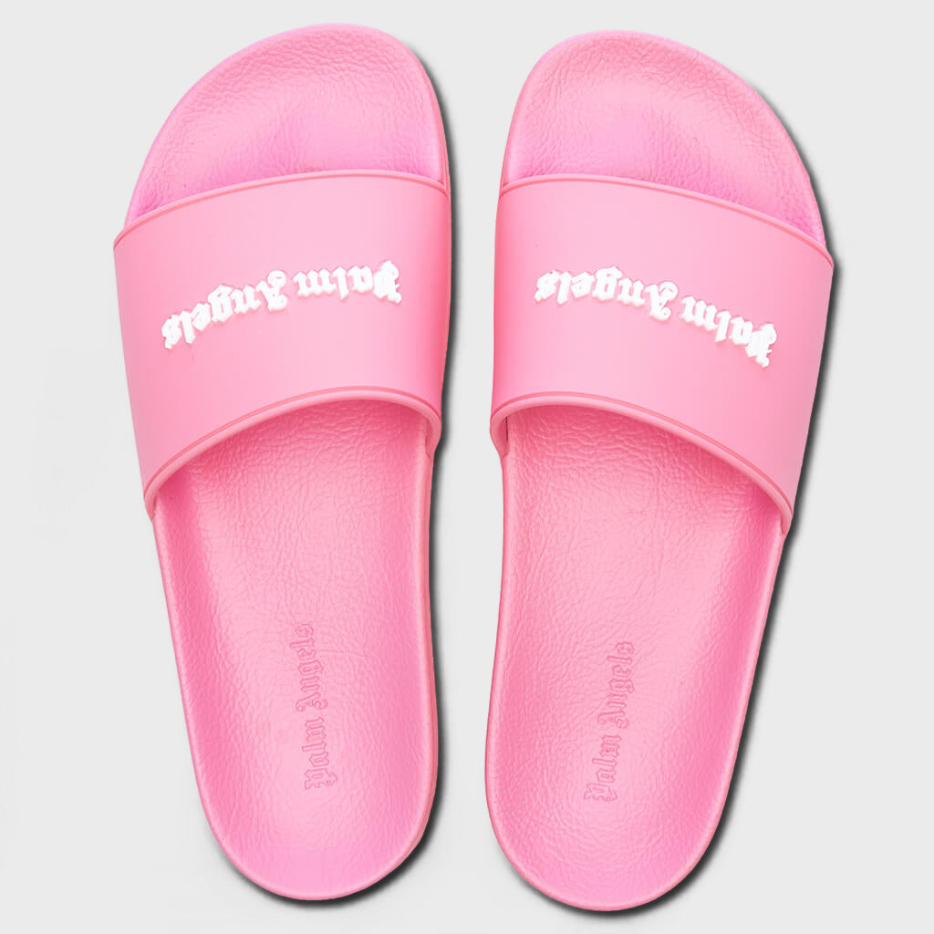 Classic Logo Pool Slider - Fuchsia Fluorescent