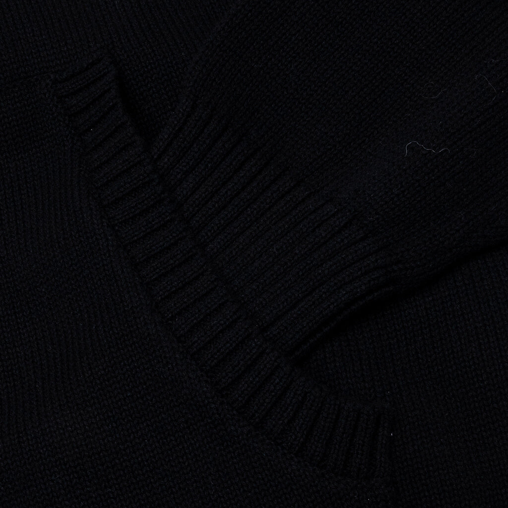 Classic Market Arc Full Zip Sweater Hoodie - Pirate Black