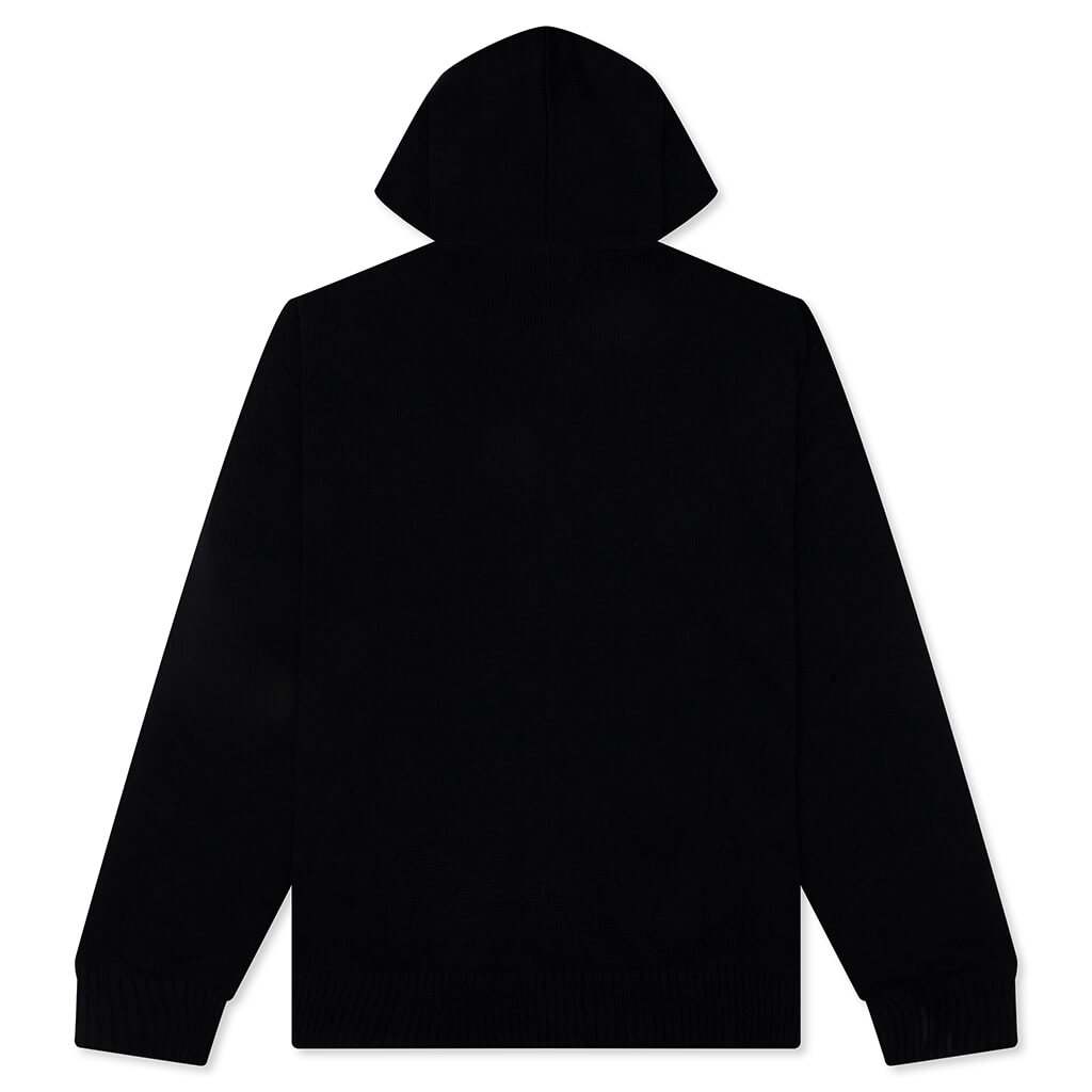 Classic Market Arc Full Zip Sweater Hoodie - Pirate Black