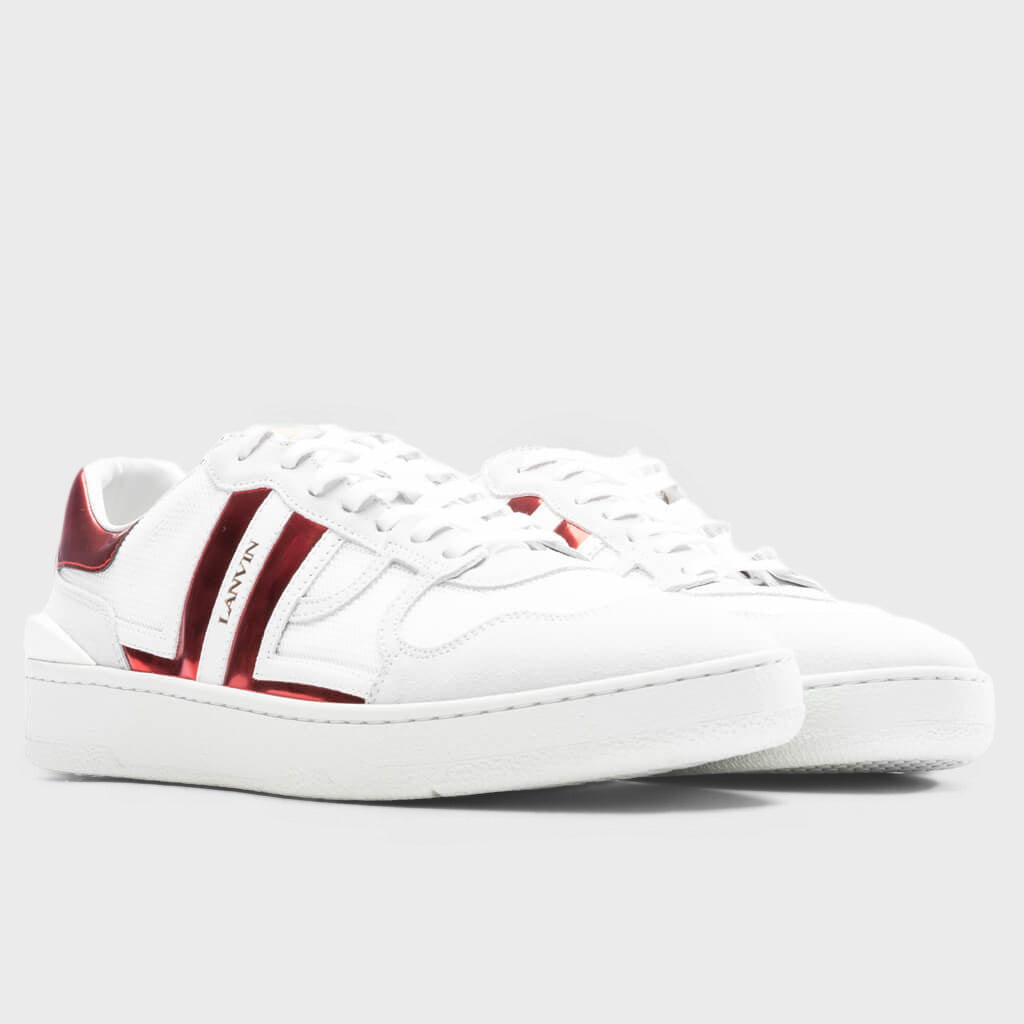 Clay Low Top Sneakers - White/Red
