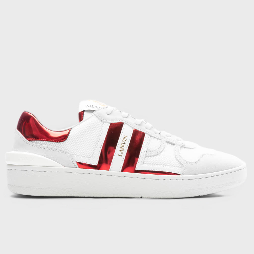 Clay Low Top Sneakers - White/Red