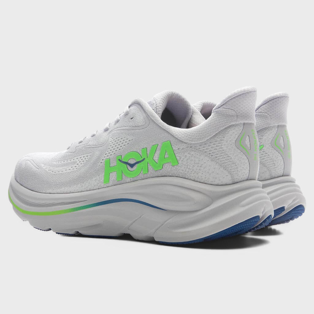Clifton 10 - Ash Grey/Neon Green