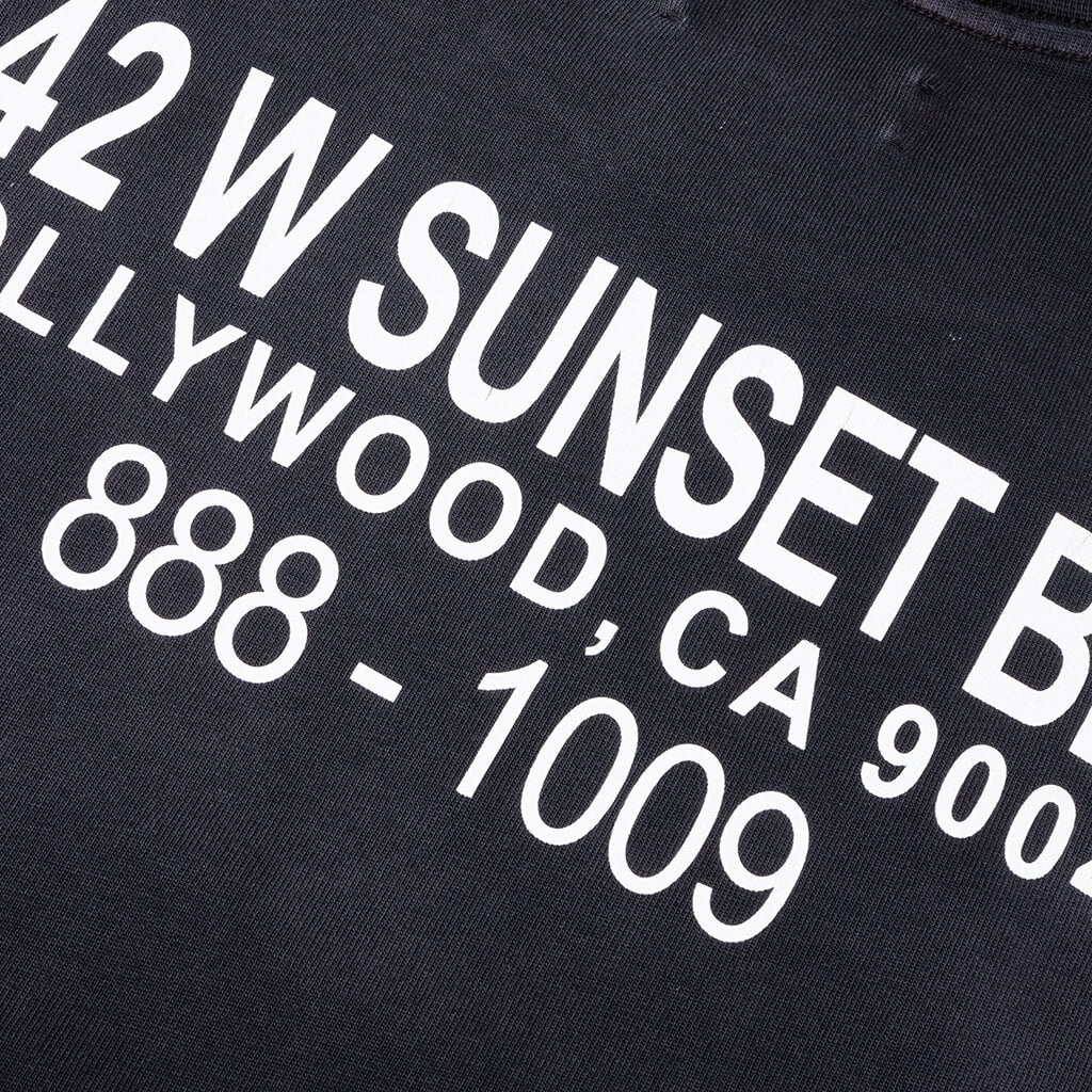 Club Amiri Wolf Oversized Tee - Black