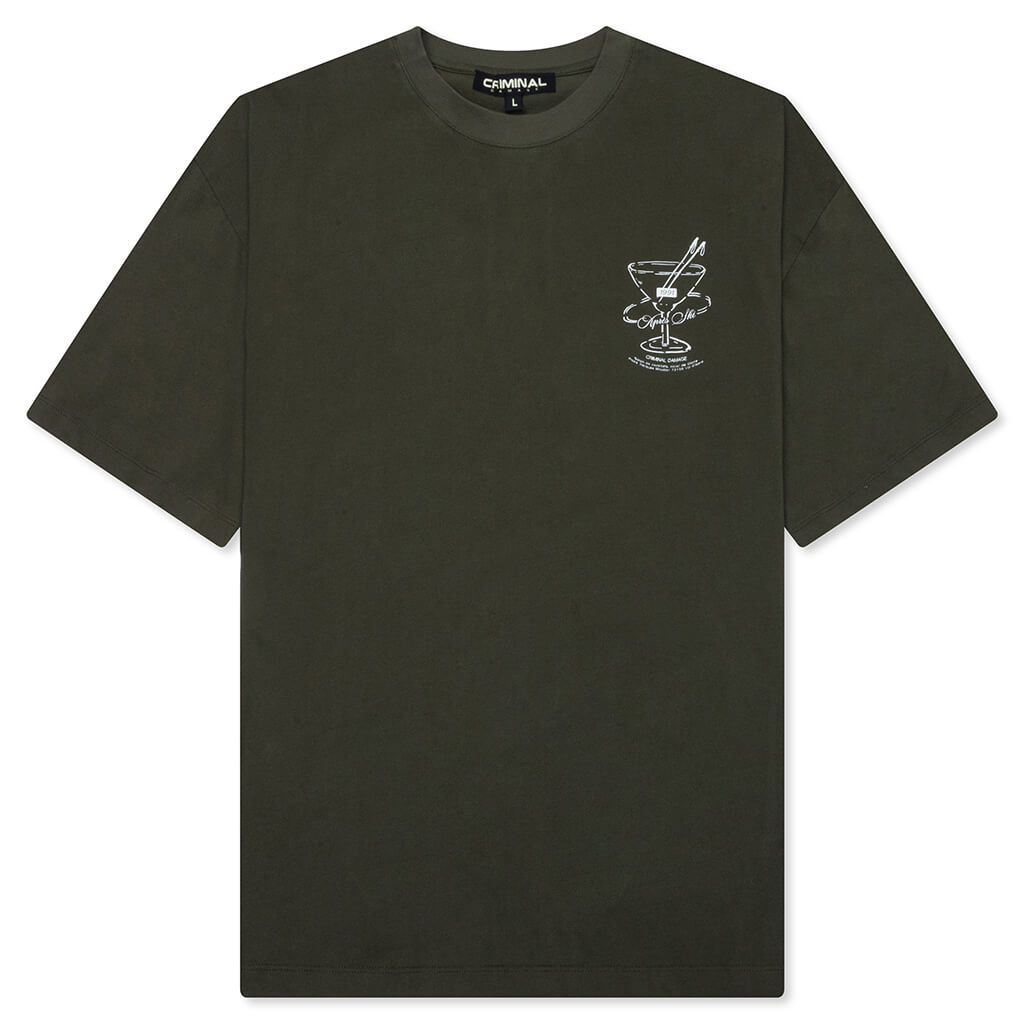 Cocktail Lounge T-Shirt - Dark Khaki