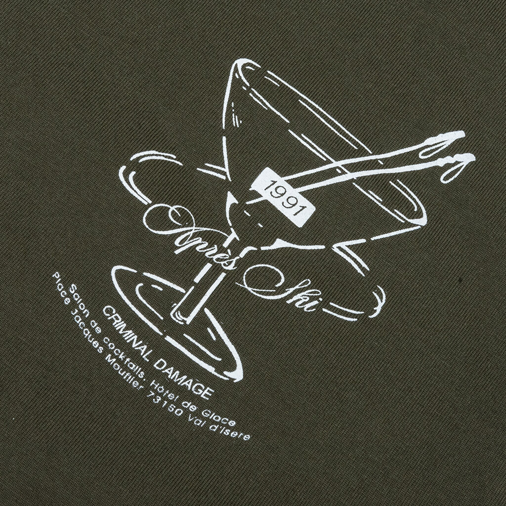 Cocktail Lounge T-Shirt - Dark Khaki