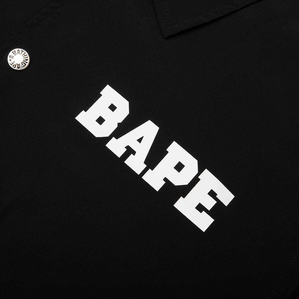 College Coach Jacket - Black