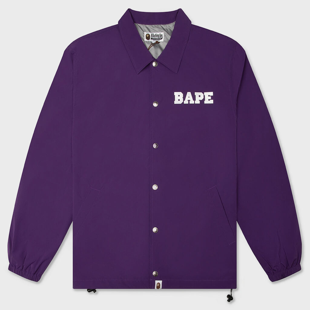College Coach Jacket - Purple