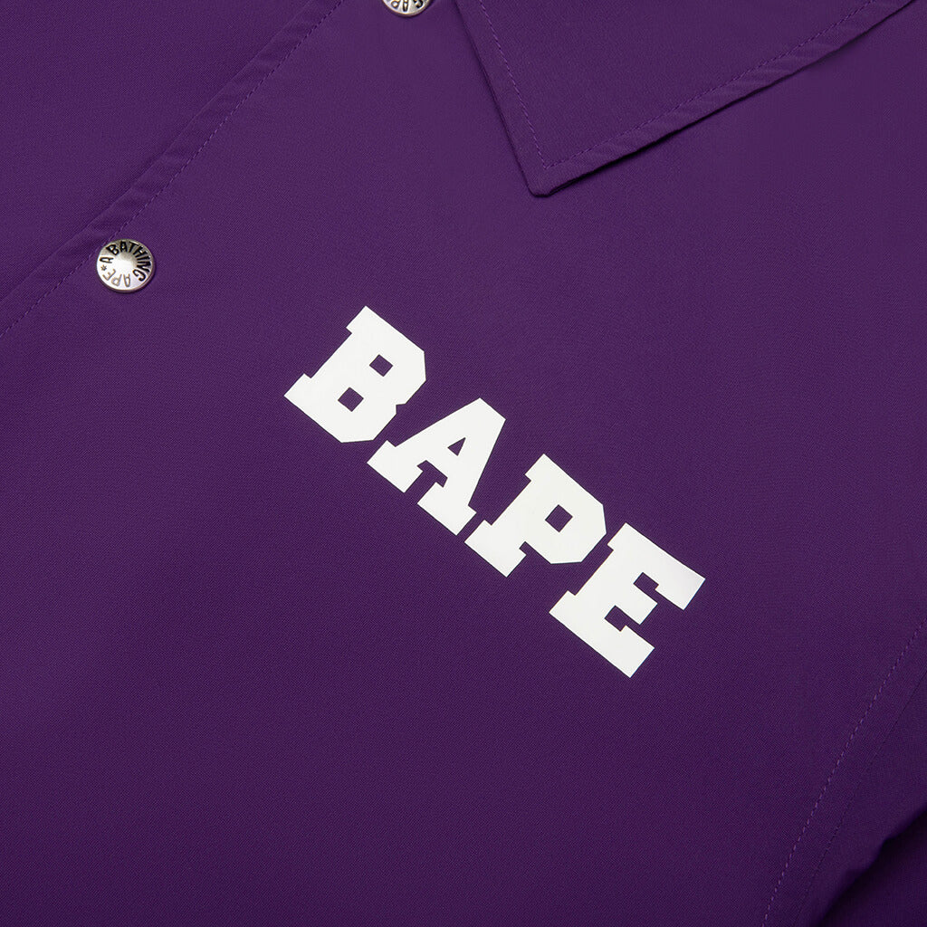 College Coach Jacket - Purple