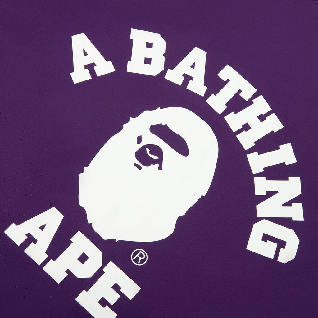College Coach Jacket - Purple