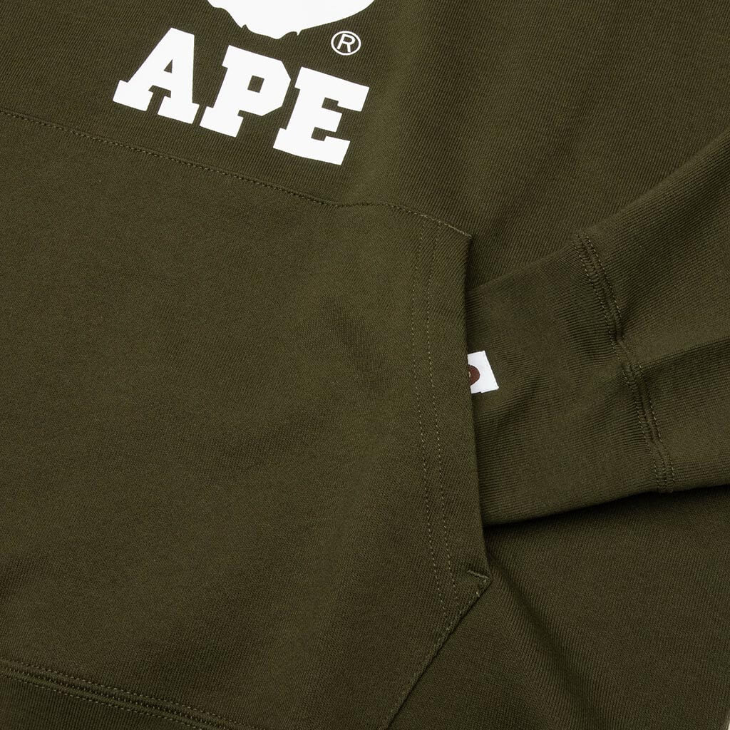 College Pullover Hoodie - Olive Drab
