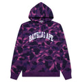 Color Camo Pullover Hoodie - Purple