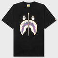 Color Camo Shark Tee - Black/Purple