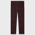 Color Pleats Slack - Edge Brown