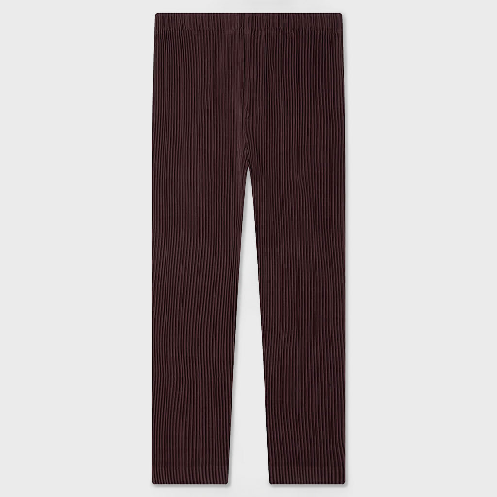 Color Pleats Slack - Edge Brown