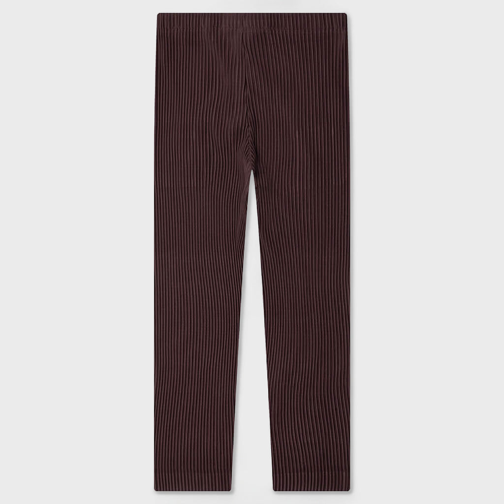 Color Pleats Slack - Edge Brown