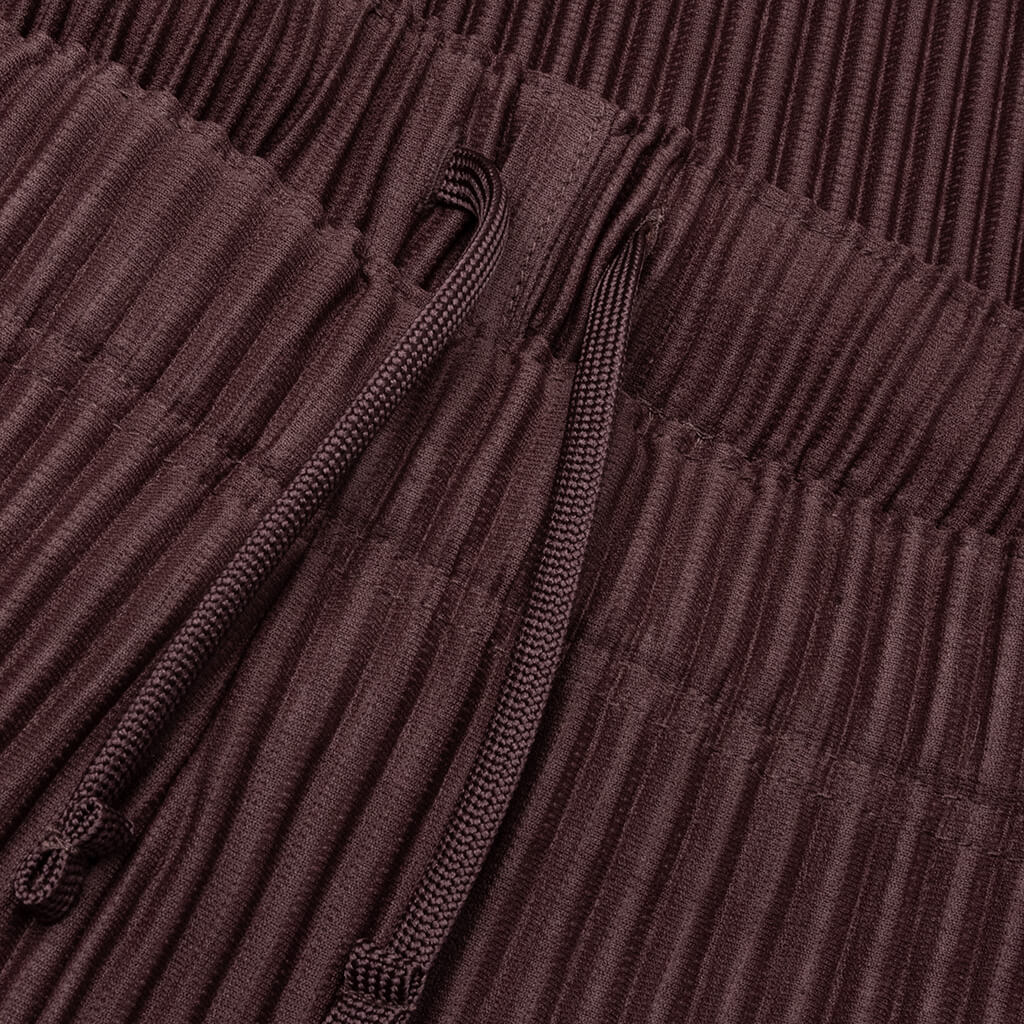 Color Pleats Slack - Edge Brown