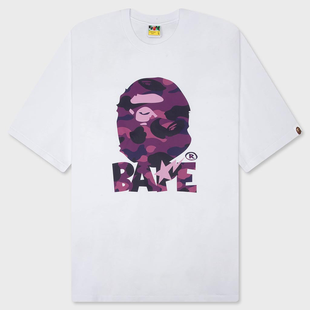 Color Camo Ape Head Relaxed Fit Tee - White