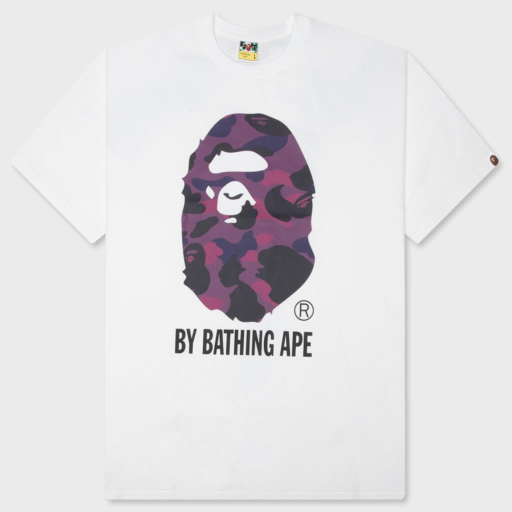 Color Camo By Bathing Ape Tee - White/Purple