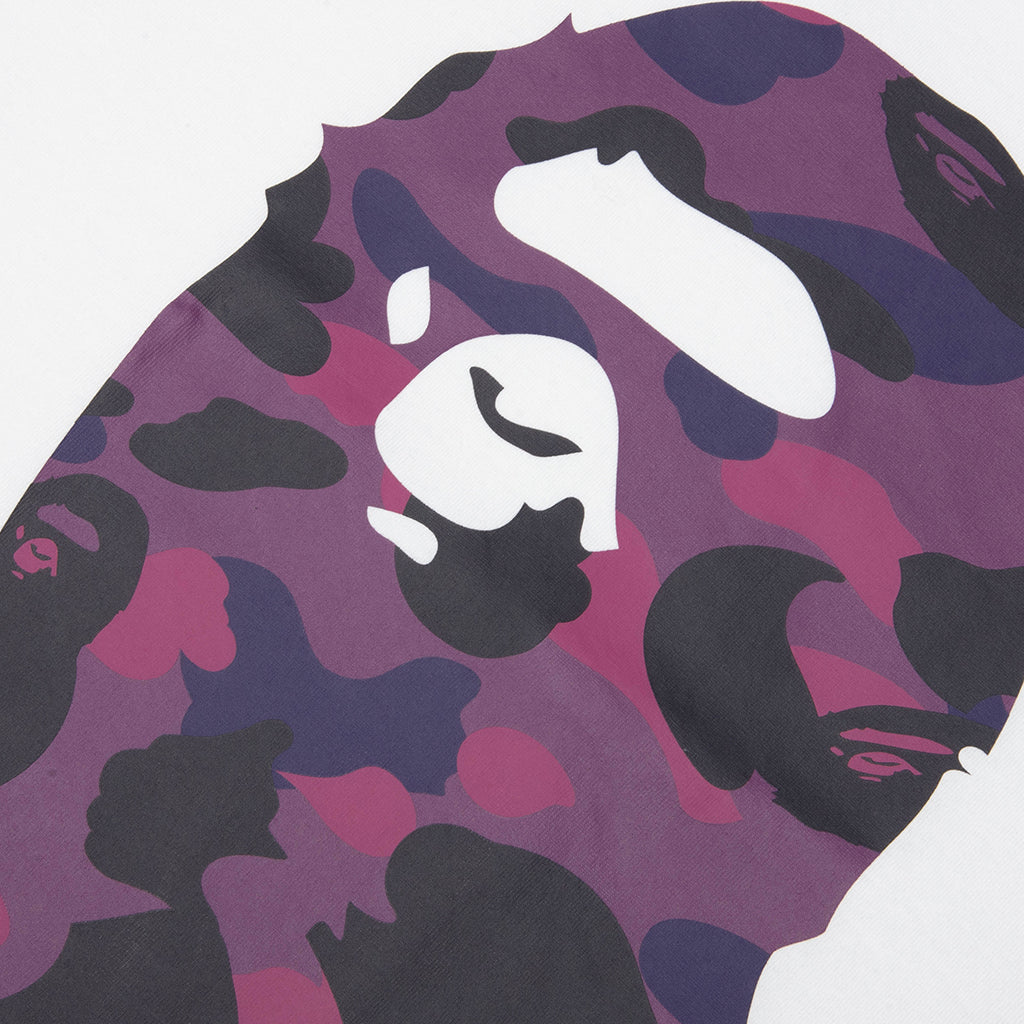 Color Camo By Bathing Ape Tee - White/Purple