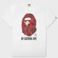 Color Camo By Bathing Ape Tee - White/Red