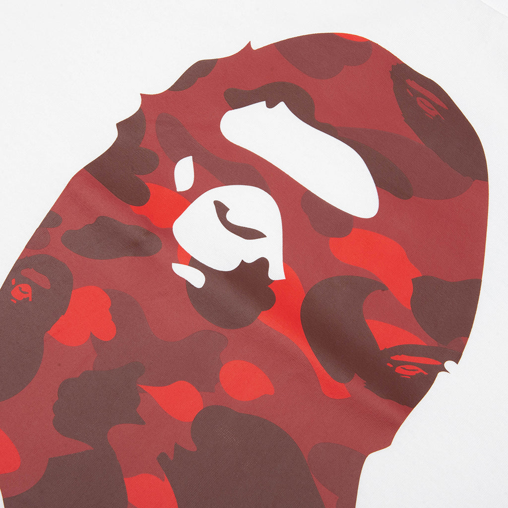 Color Camo By Bathing Ape Tee - White/Red