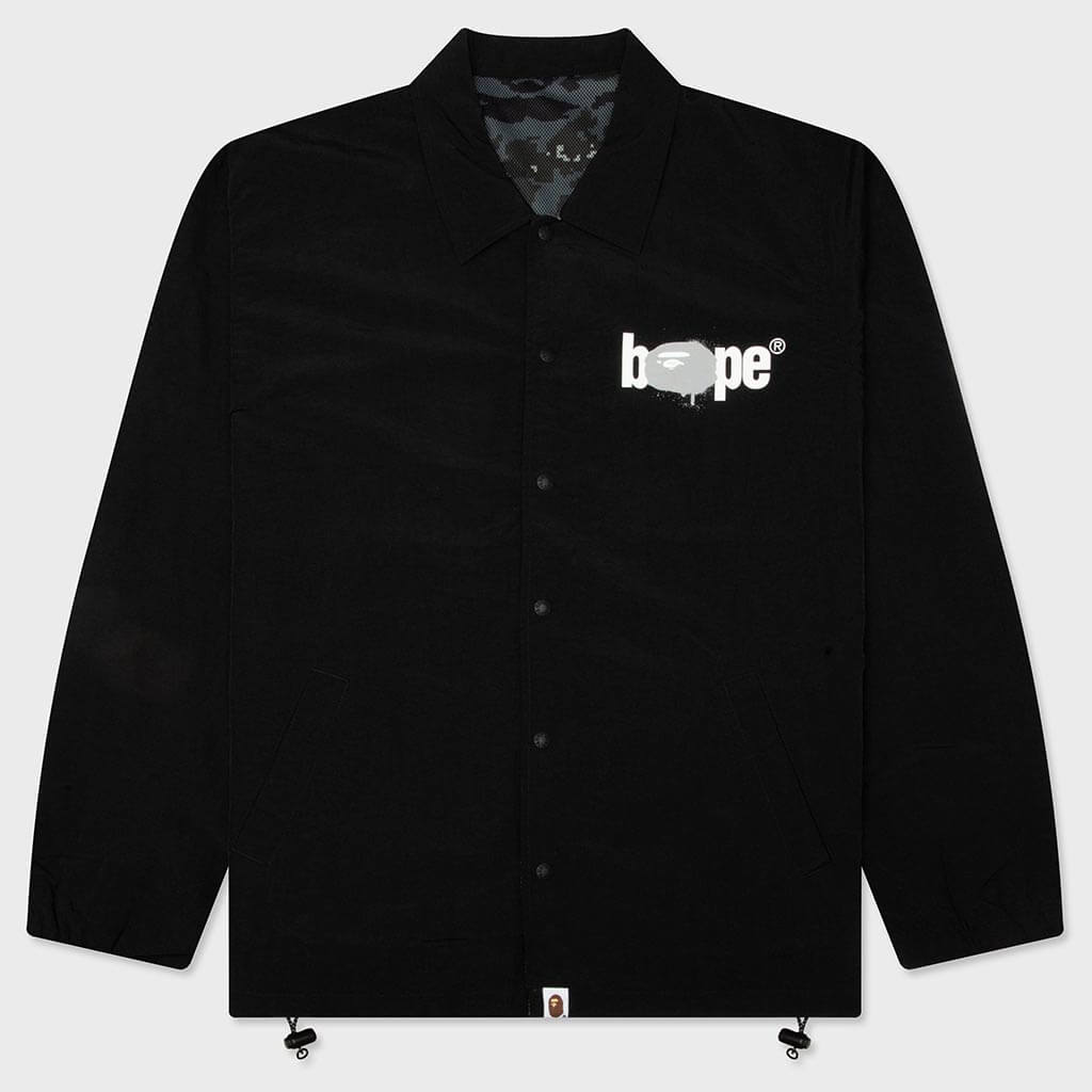Bape Reversible Coach Jacket - Black