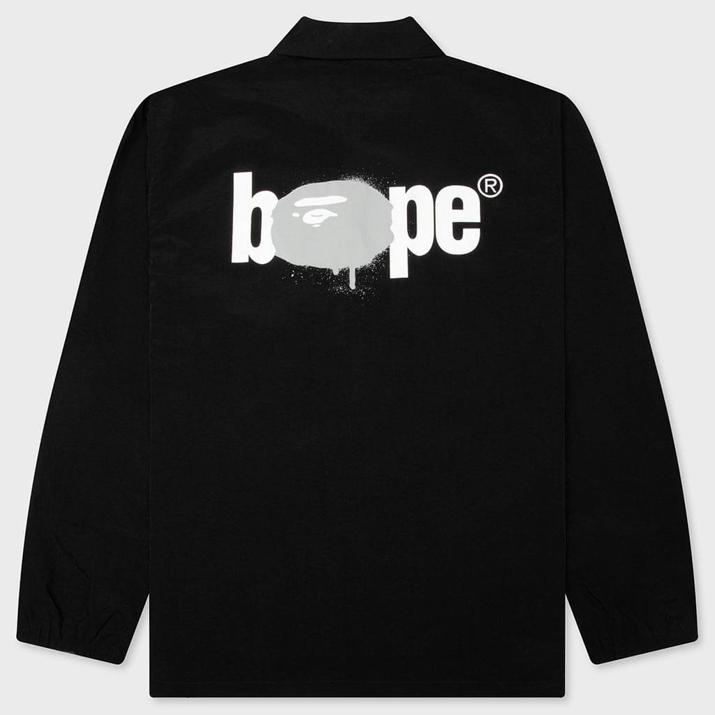 Bape Reversible Coach Jacket - Black