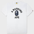 Color Camo College Tee - White/Navy