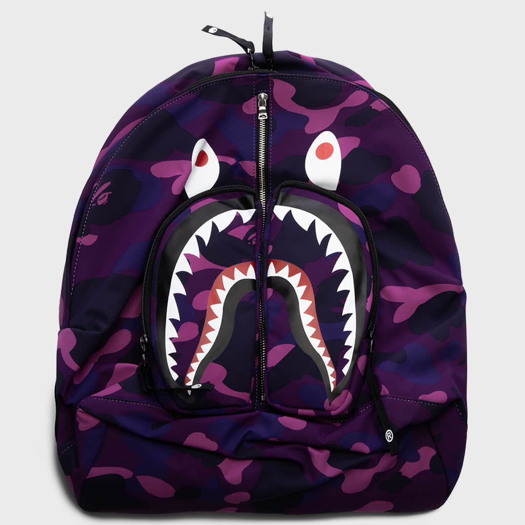 Color Camo Shark Daypack - Purple