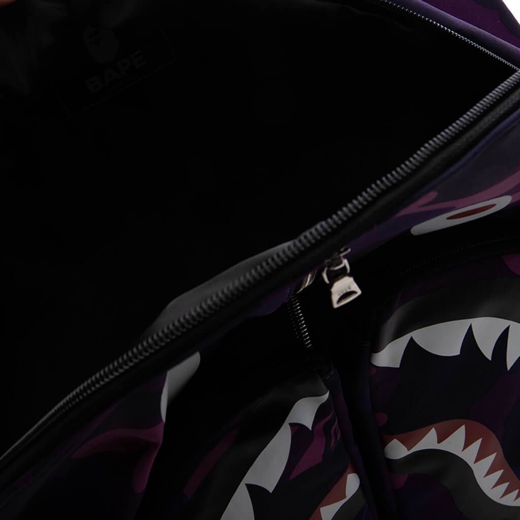 Color Camo Shark Daypack - Purple