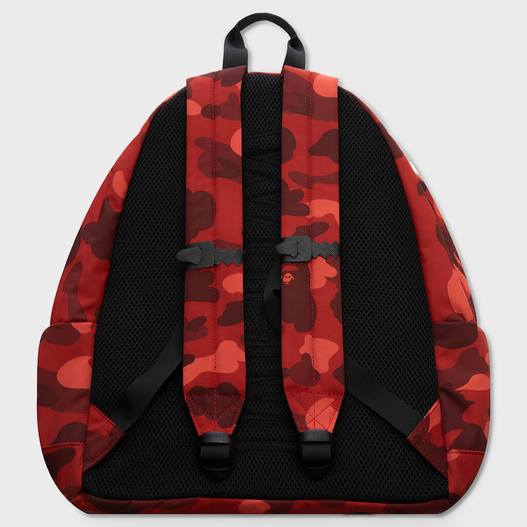 Color Camo Shark Daypack - Red