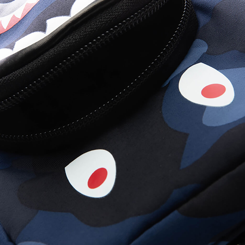 Color Camo Shark Mini Bag - Navy