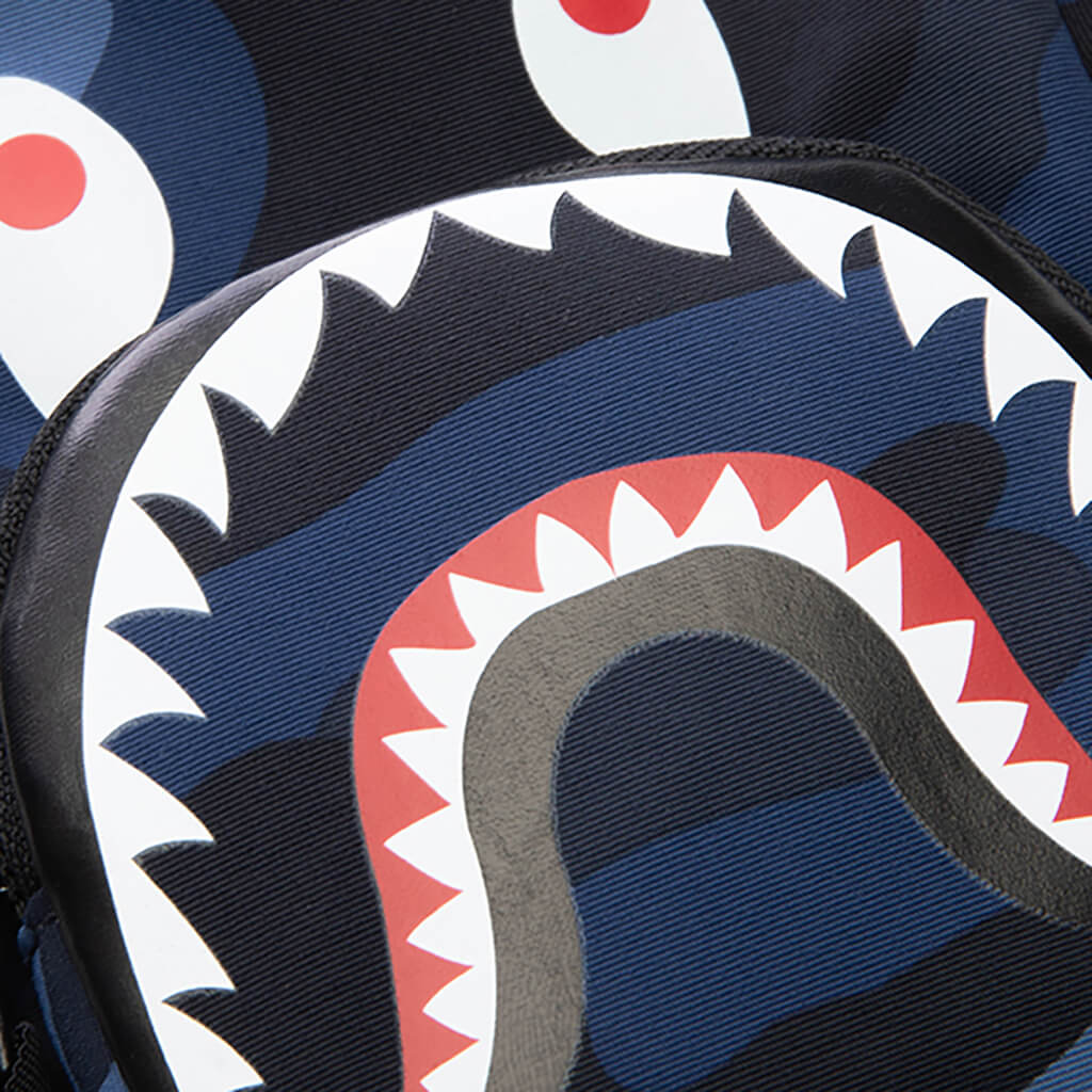 Color Camo Shark Mini Bag - Navy