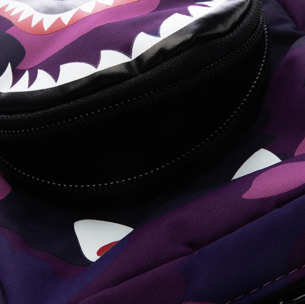 Color Camo Shark Mini Bag - Purple