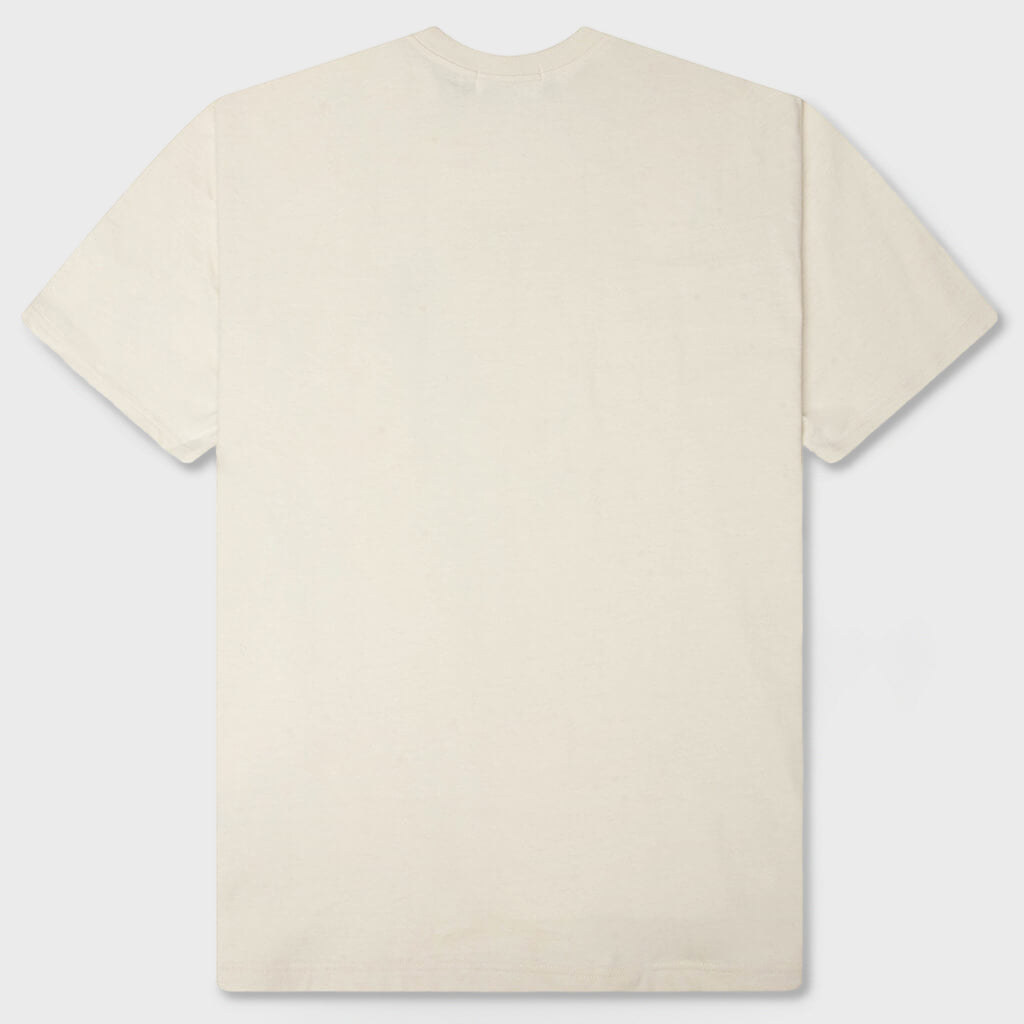 Color Stone College Relaxed Fit Tee - White