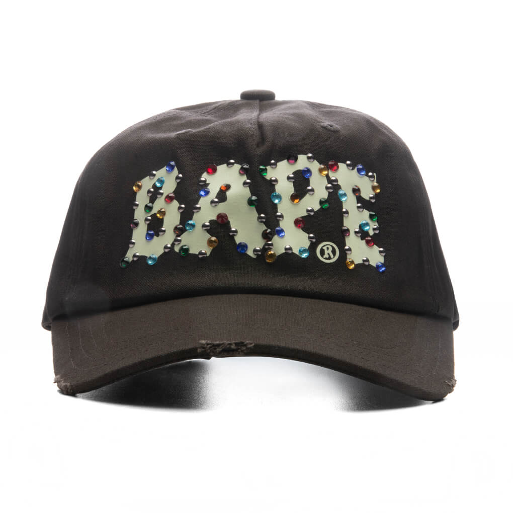 Color Stone Panel Cap - Black