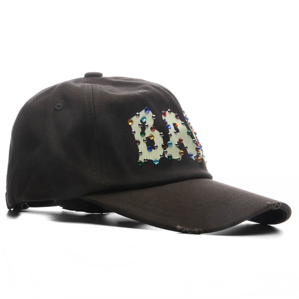 Color Stone Panel Cap - Black