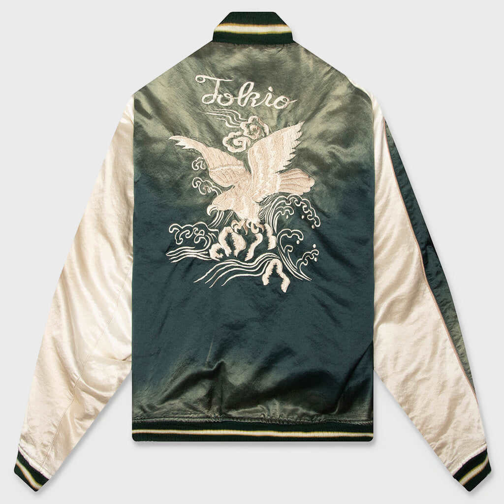 Front Back Combined Flight Jacket - Black