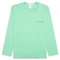 Comme Des Garcons SHIRT Logo L/S Tee - Green