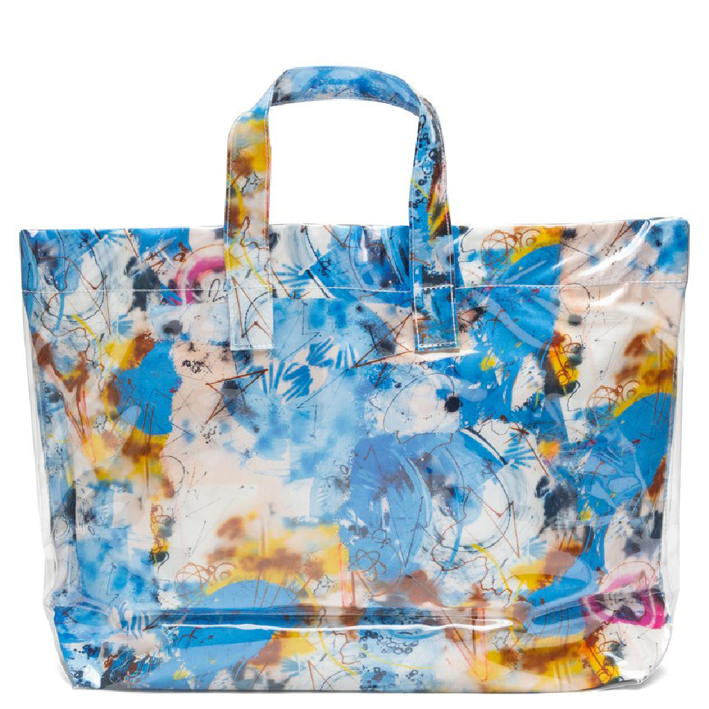 Wide Tote Bag - Blue