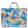 Wide Tote Bag - Blue