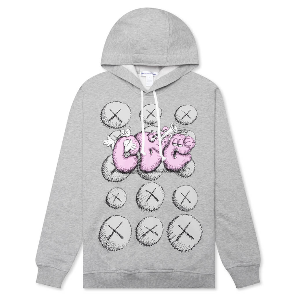 Popover Hoodie - Grey/Print 2