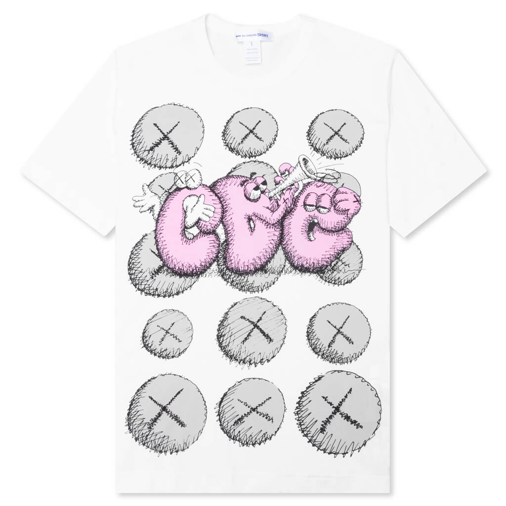 S/S Tee - White/Print 2