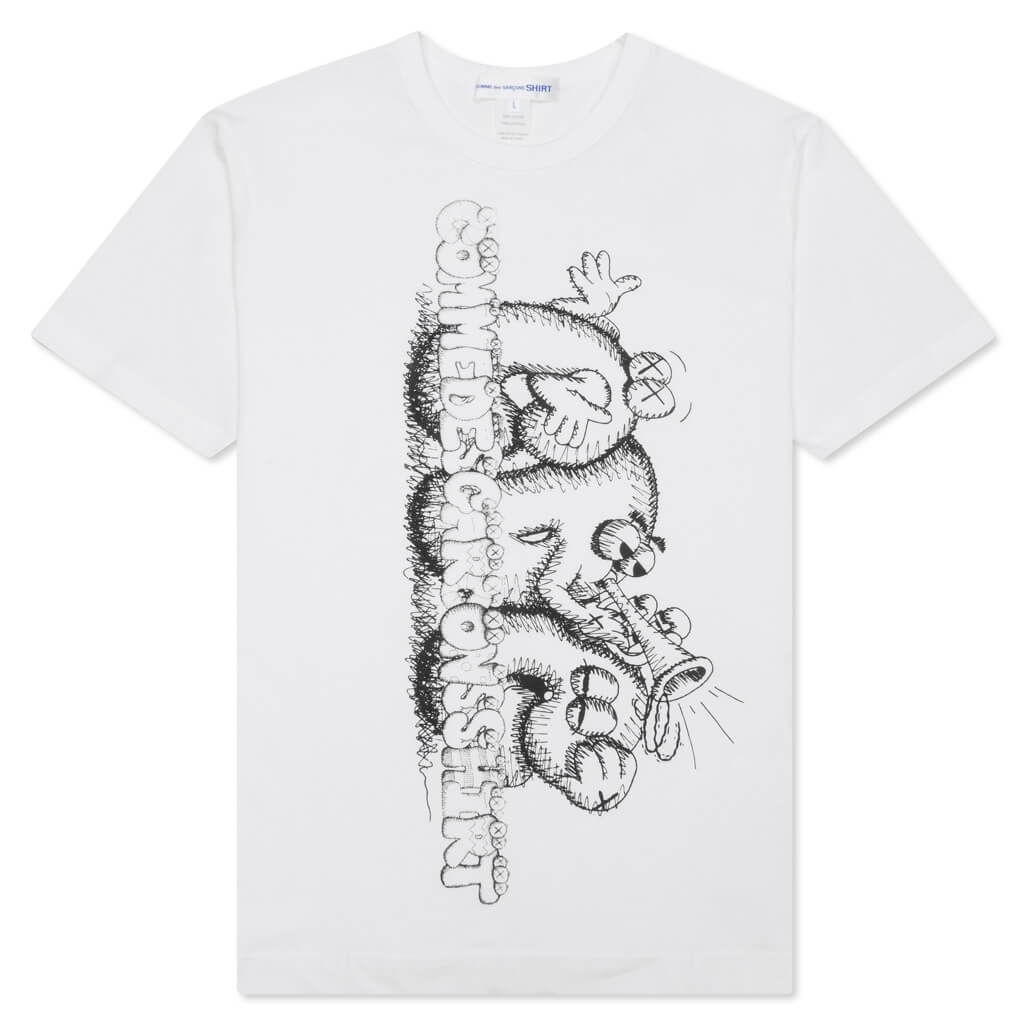 S/S Tee - White/Print 3