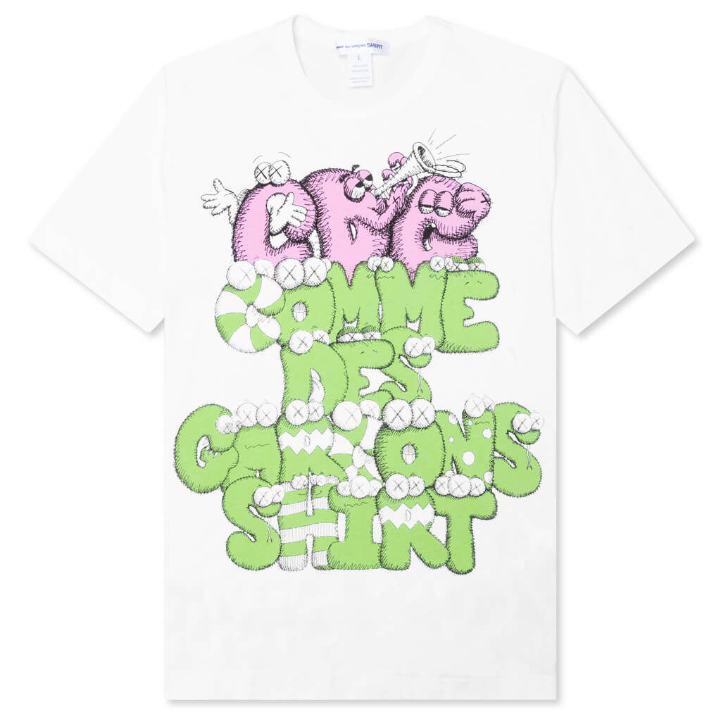S/S Tee - White/Print 4