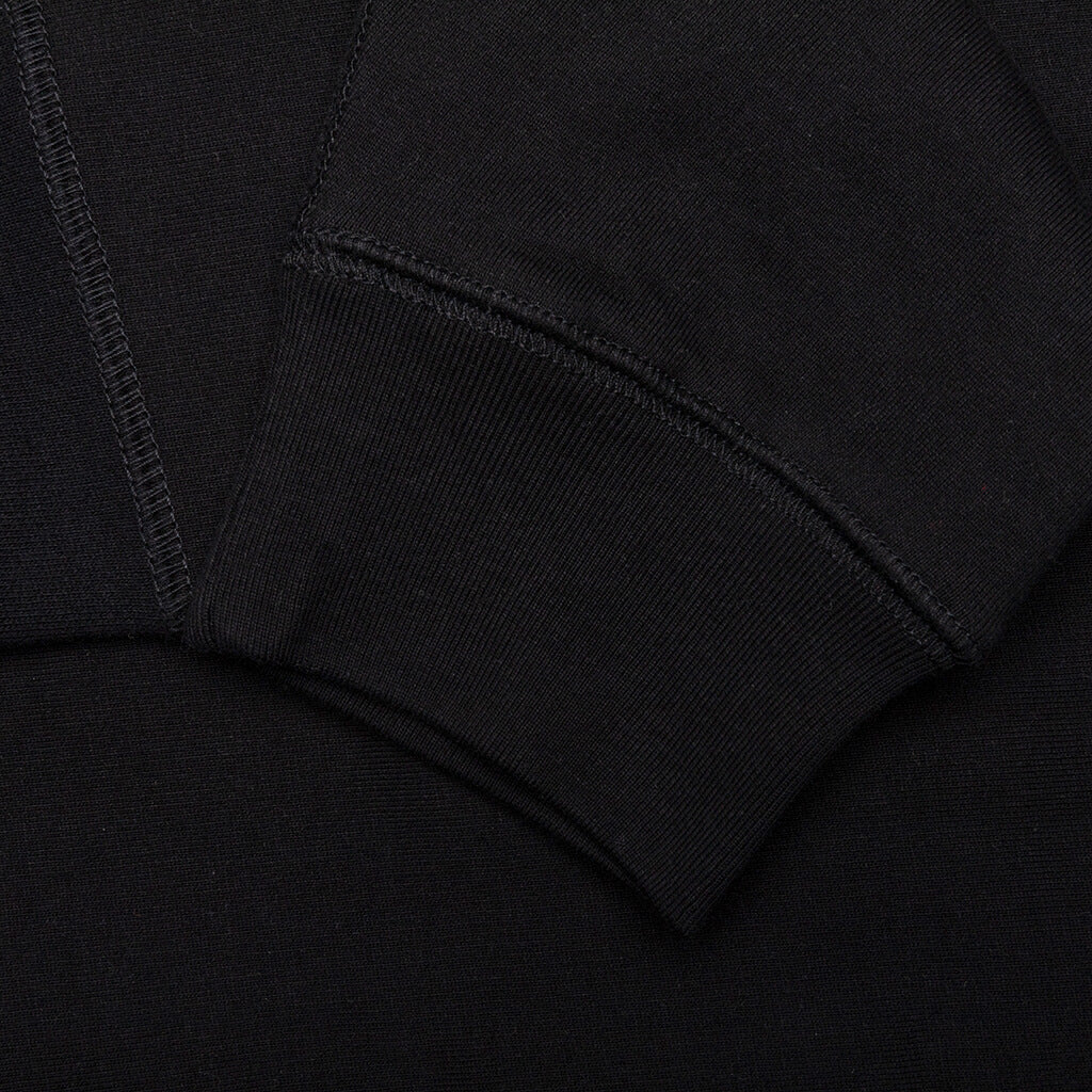 Zip-Up Hoodie - Black