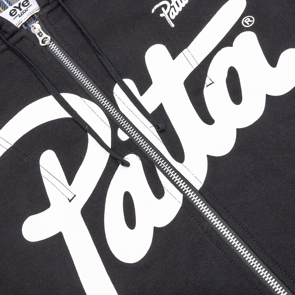 Zip-Up Hoodie - Black