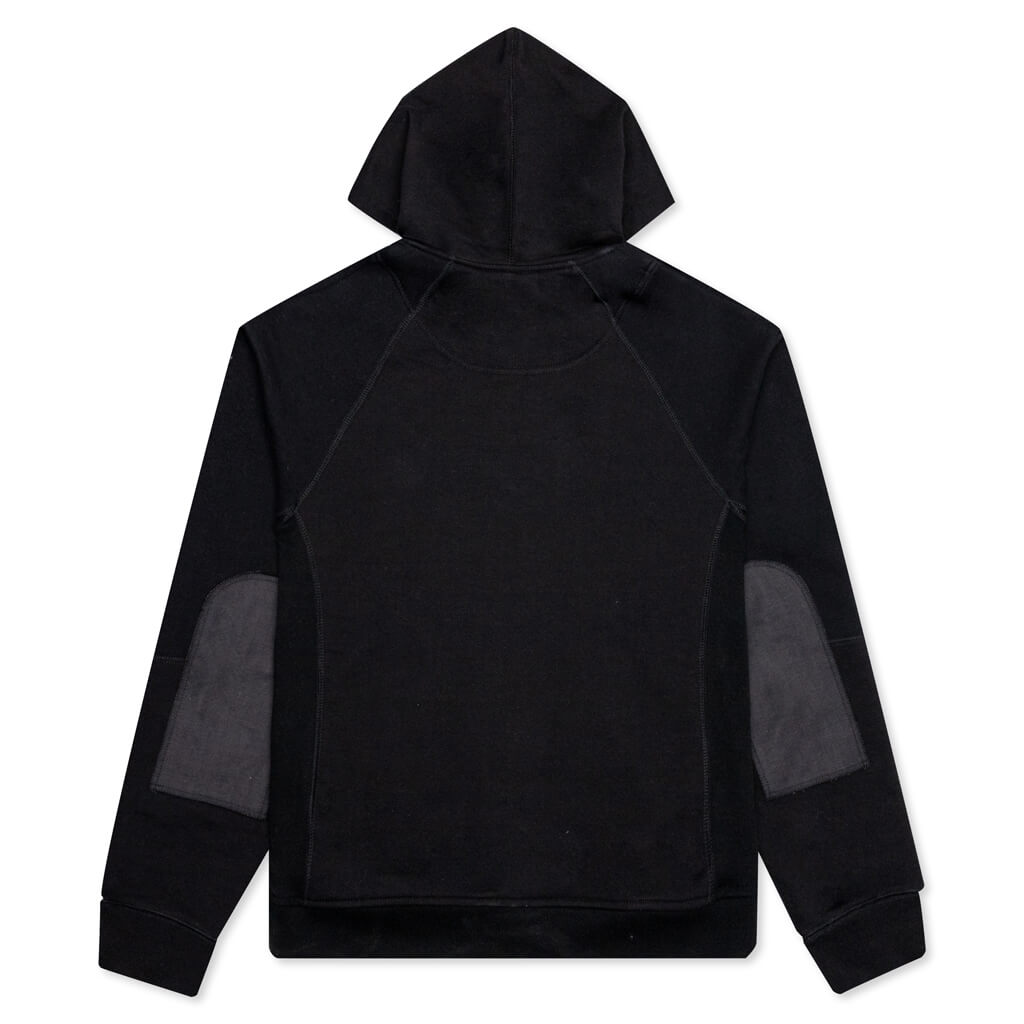 Zip-Up Hoodie - Black
