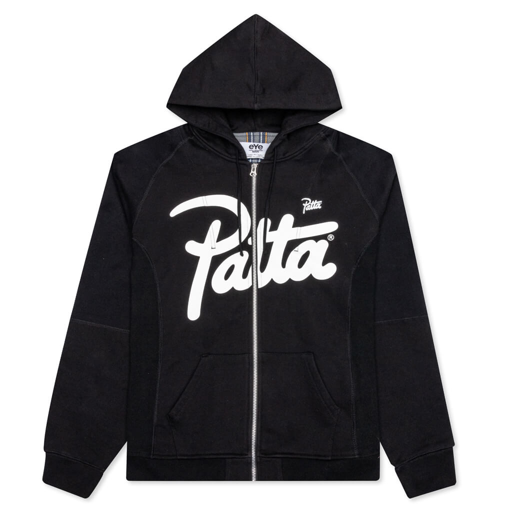 Zip-Up Hoodie - Black